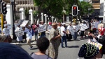 Photo of picket outside parliament in Cape Town